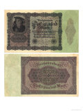 Fifty Thousand Mark Banknote, 1922 Giclee Print