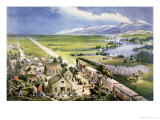 Across the Continent, Westward the Course of Empire Takes Its Way, 1868 Impressão giclée por Frances Flora Bond Palmer Across the Continent, Westward the Course of Empire Takes Its Way, 1868 Impressão giclée por Frances Flora Bond Palmer