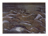 Hill 60 from the Cutting, British Artists at the Front, Continuation of the Western Front, c.1918 Reproduction procédé giclée par Paul Nash