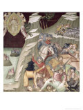 The Massacre of the Servants and Herdsmen of Job, 1356-67 Giclee-trykk av Also Manfredi De Battilori Bartolo Di Fredi The Massacre of the Servants and Herdsmen of Job, 1356-67 Giclee-trykk av Also Manfredi De Battilori Bartolo Di Fredi