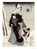 Winter, from the Series Shiki No Uchi Giclee Print by Utagawa Kunisada