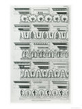 Designs For Cornices Published in 1788 by William Pain Lámina giclée por William Pain