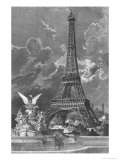 The Eiffel Tower Giclee-trykk av Albert Bellenger