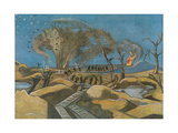 Shelling the Duckboards, from British Artists at the Front, Continuation of the Western Front, 1918 Giclee Print by Paul Nash