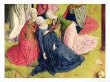 Triptych of the Crucifixion, Detail of the Virgin Fainting, c.1465-68 reproduction procédé giclée par Joos van Gent 