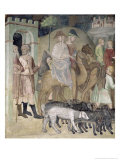 The Journey of Abraham and Lot, 1356-67 Giclee Print by Also Manfredi De Battilori Bartolo Di Fredi