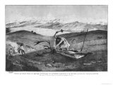 Reindeer Hunting During the Late Ice Age, High Souabe, After Sketch by Professor Klaatsch, c.1900 Giclee Print by Wilhelm Kranz