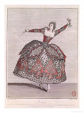 Costume Design For a Fury in Hippolyte et Aricie by Jean-Philippe Rameau Giclee Print by Jean Baptiste Martin