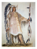 Mato-Tope, Second Chief of the Mandan People in 1833 Giclee Print by George Catlin