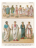 Roman Dress, from Trachten Der Voelker, 1864 Giclee Print by Albert Kretschmer