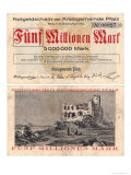Five Million Mark Banknote, c.1923 Giclee Print