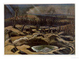 Field at Passchendaele, British Artists at the Front, Continuation of the Western Front, Nash, 1918 Reproduction procédé giclée par Paul Nash