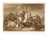 Cromwell Leading the Charge at the Battle of Marston Moor, July 2nd 1644, Engraved by John Crew Giclee Print by Abraham Cooper