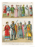 French Dress, c.1100, from Trachten Der Voelker, 1864 Giclee Print by Albert Kretschmer