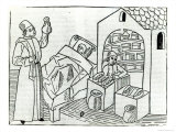 Patient with a Doctor and a Pharmacist, Le Livre Des Proprietes Des Choses, c.1482 Giclee Print Patient with a Doctor and a Pharmacist, Le Livre Des Proprietes Des Choses, c.1482 Giclee Print