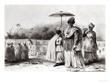 Lady Taking a Child to Baptism, from Voyage a Surinam, 1839 Giclee-trykk av Pierre J. Benoit Lady Taking a Child to Baptism, from Voyage a Surinam, 1839 Giclee-trykk av Pierre J. Benoit