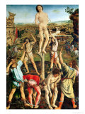 Martyrdom of St. Sebastian, 1475 Giclée-tryk af Antonio Pollaiolo