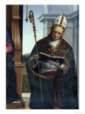 The Madonna and Child with St. John the Baptist and St. Nicholas of Bari, 1505 Giclee Print by Raphael 