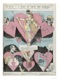 What Goes on in the Heart of Men', c.1880 Giclee Print by Albert Robida
