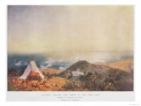 Attack of Algiers by Land and Sea in 1830 Giclee Print by Gudin 