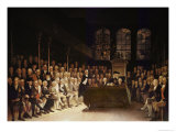William Pitt Addressing the House of Commons on the French Declaration of Wars 1793 Giclee Print by Anton Hickel