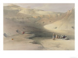 Entrance to the Valley of the Kings, from Egypt and Nubia, Engraved by Louis Haghe Lámina giclée por David Roberts Entrance to the Valley of the Kings, from Egypt and Nubia, Engraved by Louis Haghe Lámina giclée por David Roberts