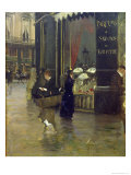 La Parfumerie Viollet, Boulevard Des Capucines Giclee Print by Giuseppe De Nittis
