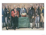 The Inauguration of President George Washington Giclee Print by Currier & Ives 