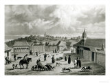 Plaza de San-Carlos de Chiloe, 1835 Giclee Print by Claudio Gay