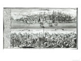 The City of Lisbon Before, During and After the Earthquake of 1755 Giclee Print