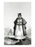 Gouaranis Women Going to Mass on Sunday, from Voyage Pittoresque et Historique Au Bresil Lámina giclée por Jean Baptiste Debret