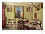Dining Room at Langton Hall, Family at Breakfast, c.1832-3 Giclee-trykk av Mary Ellen Best