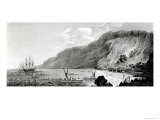 View of Karakakooa, in Owyhee, Engraved by W. Byrne Giclee Print by John Webber
