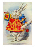 The White Rabbit, Illustration from Alice in Wonderland by Lewis Carroll Reproduction procédé giclée par John Tenniel