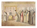 Farewell Audience of French Ambassador Charles Gravier Giclee Print by Antoine de Favray