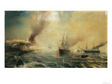 Bombardment of Sale, 26th November 1851, 1855 Giclee Print by Gudin 