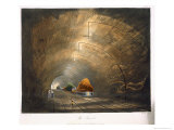 The Tunnel, Coloured View of the Liverpool and Manchester Railway, c.1833 Giclee-trykk av Thomas Talbot Bury The Tunnel, Coloured View of the Liverpool and Manchester Railway, c.1833 Giclee-trykk av Thomas Talbot Bury