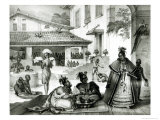 Interior of a Cigganos House, from Voyage Pictoresque et Historique Au Bresil reproduction procédé giclée par Jean Baptiste Debret