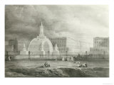 The Proposed Triumphal Arch from Portland Place to Regent's Park, 1820 Giclee Print by John Martin