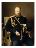Portrait of Emperor Alexander III Giclee Print by Ivan Nikolaevich Kramskoy