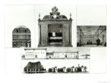 Funerary Procession and Monument of Emperor Leopold, Voyage Pittoresque et Historique Au Bresil Lámina giclée por Jean Baptiste Debret