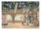 Stage Design For Nikolai Rimsky-Korsakov's Opera The Snow Maiden, 1883 Giclée-Druck von Victor Mikhailovich Vasnetsov