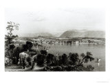 Geneva from Coligny, Engraved by Robert Wallis reproduction procédé giclée par William Henry Bartlett