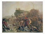 The Death of Captain James Cook, 14th February 1779 reproduction procédé giclée par Johann Zoffany