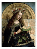 The Ghent Altarpiece, the Virgin Mary, 1432 Giclee Print by Hubert Eyck