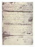 Letter Written to Columbus' Son, Diego Colon Giclee Print by Christopher Columbus
