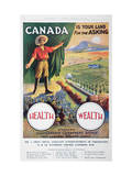 Poster Promoting Emigration to Canada, 1914 Lámina giclée Poster Promoting Emigration to Canada, 1914 Lámina giclée