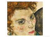 Seated Woman with Bent Knee, 1917 Giclee-vedos tekijänä Egon Schiele Seated Woman with Bent Knee, 1917 Giclee-vedos tekijänä Egon Schiele