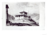 The Residence of Lam Glassa-Too, Watercolour by Samuel Davies After an Engraving Giclee Print by James Basire