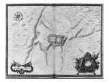 Town, Citadel and Surroundings of Mont-Louis, c.1665 Giclée-Druck von Sebastien Le Pretre de Vauban